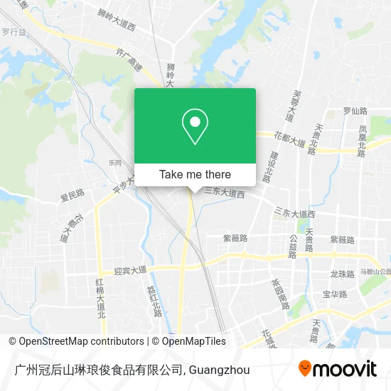 广州冠后山琳琅俊食品有限公司 map