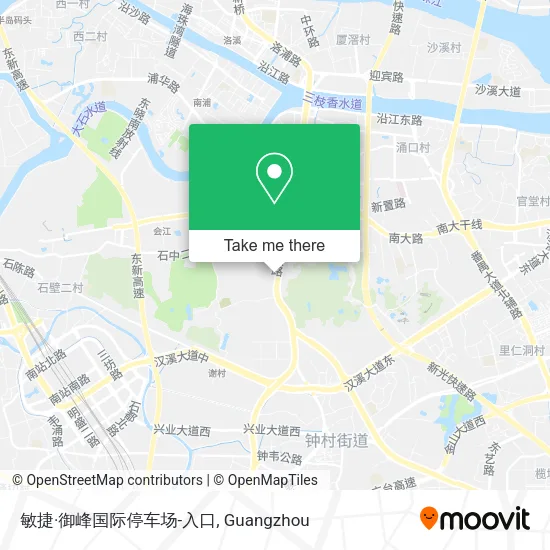 敏捷·御峰国际停车场-入口 map