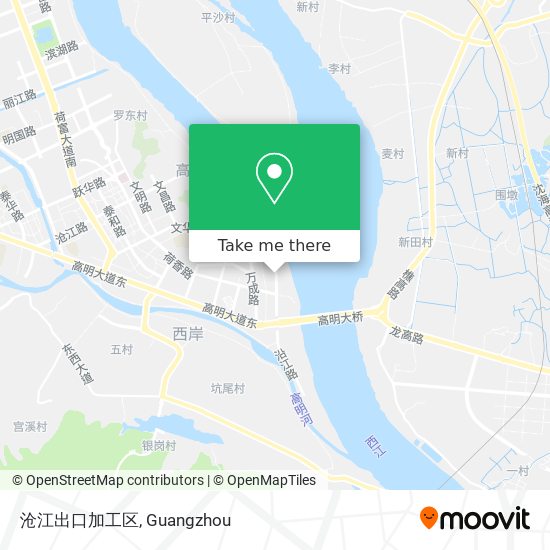 沧江出口加工区 map