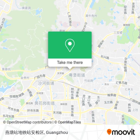 燕塘站地铁站安检区 map