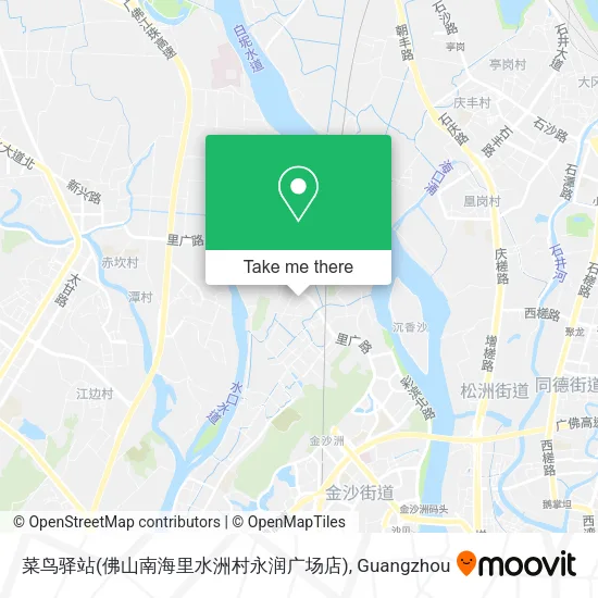 菜鸟驿站(佛山南海里水洲村永润广场店) map