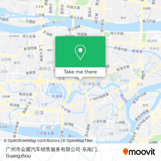 广州市众耀汽车销售服务有限公司-东南门 map