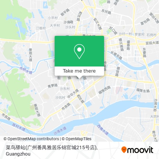 菜鸟驿站(广州番禺雅居乐锦官城215号店) map
