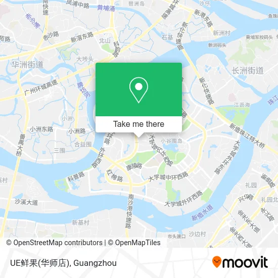 UE鲜果(华师店) map