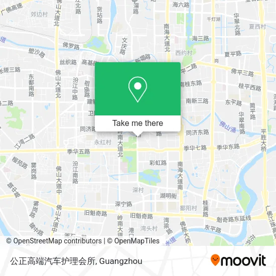 公正高端汽车护理会所 map