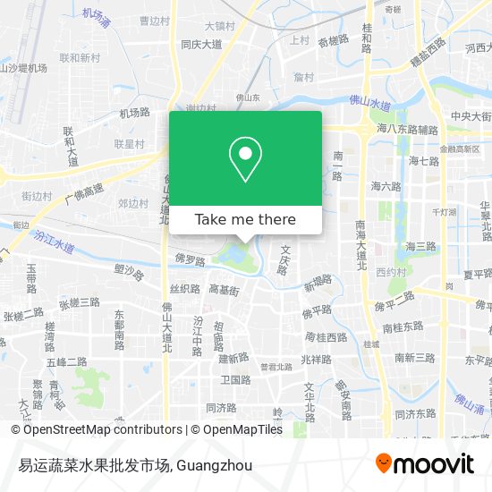 易运蔬菜水果批发市场 map