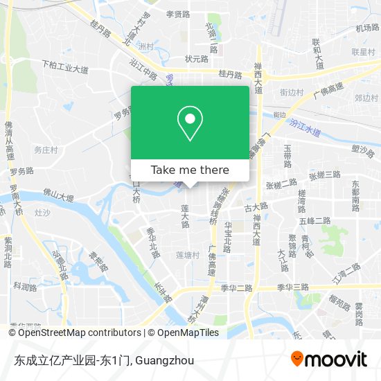 东成立亿产业园-东1门 map