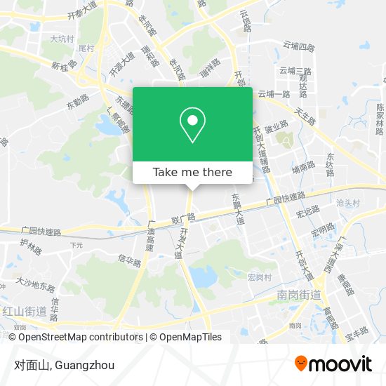 对面山 map
