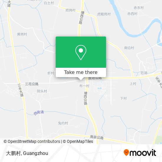 大鹏村 map