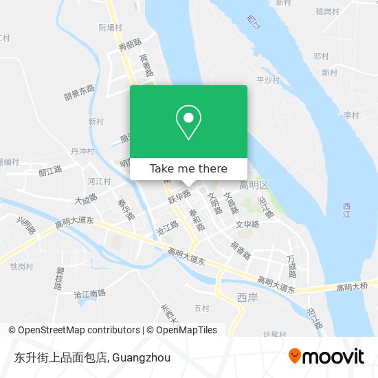 东升街上品面包店 map