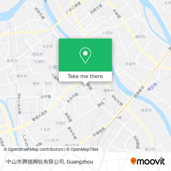 中山巿腾德脚轮有限公司 map