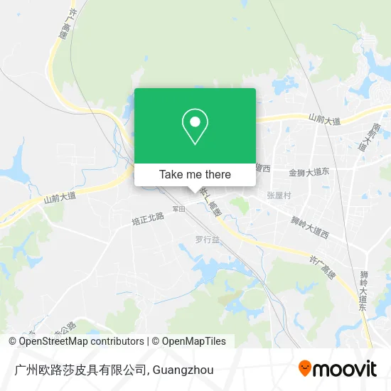 广州欧路莎皮具有限公司 map
