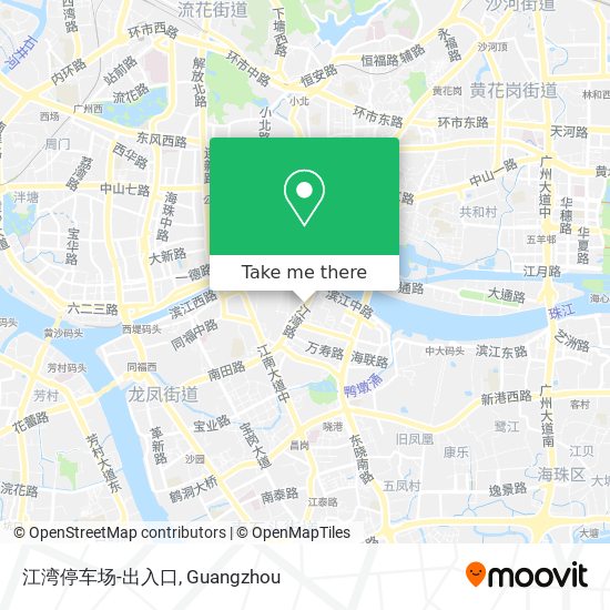 江湾停车场-出入口 map
