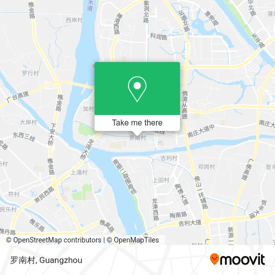 罗南村 map
