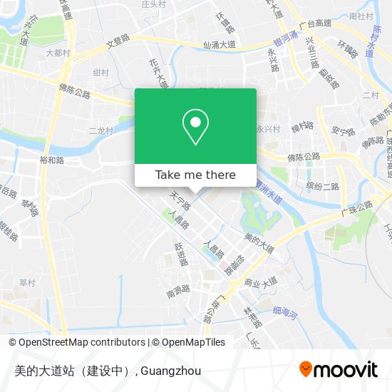美的大道站（建设中） map