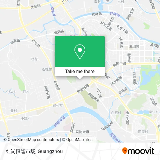 红岗恒隆市场 map