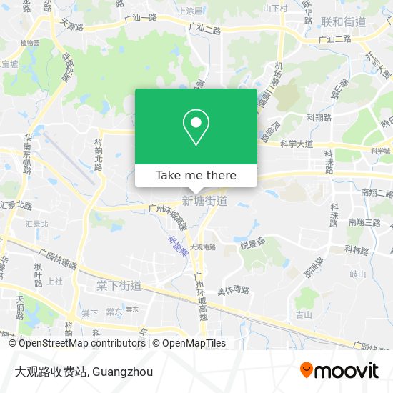 大观路收费站 map