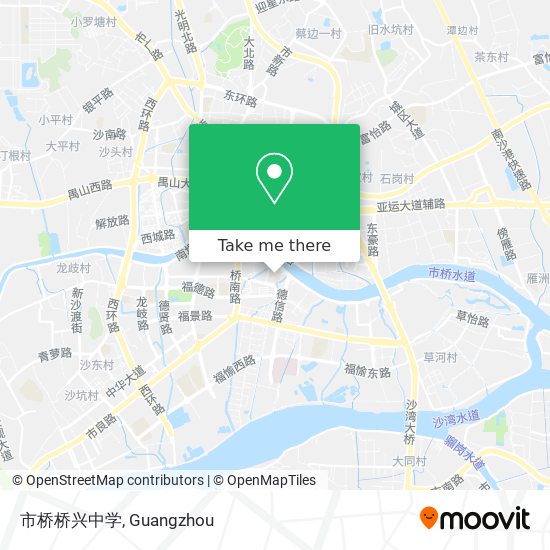 市桥桥兴中学 map