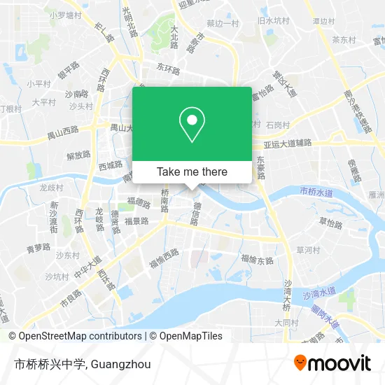 市桥桥兴中学 map