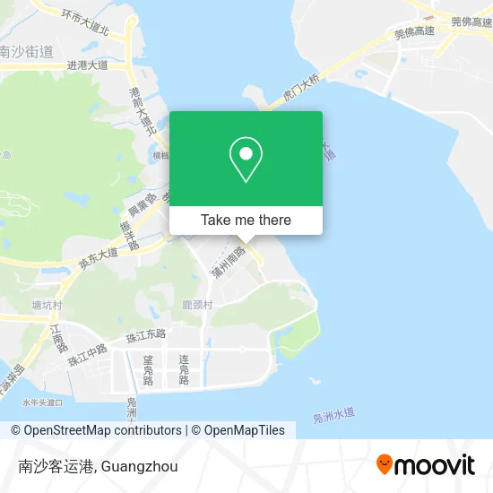 南沙客运港 map