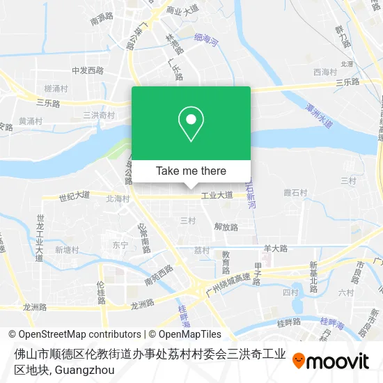 佛山市顺德区伦教街道办事处荔村村委会三洪奇工业区地块 map