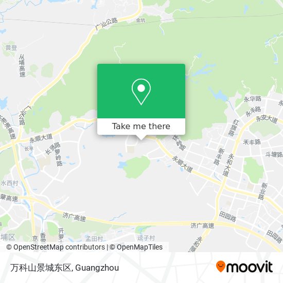 万科山景城东区 map