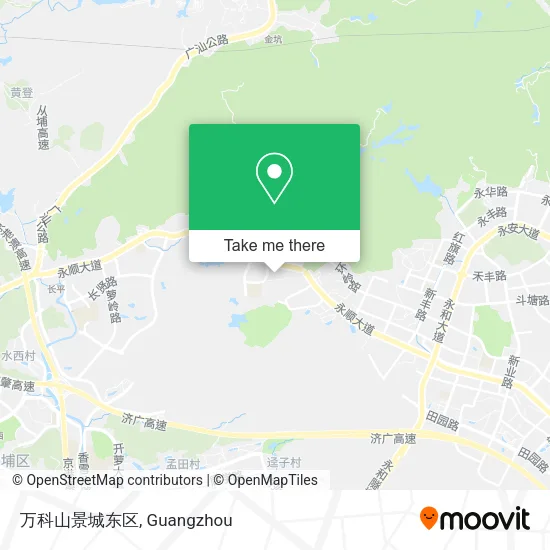 万科山景城东区 map