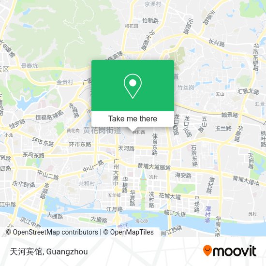 天河宾馆 map