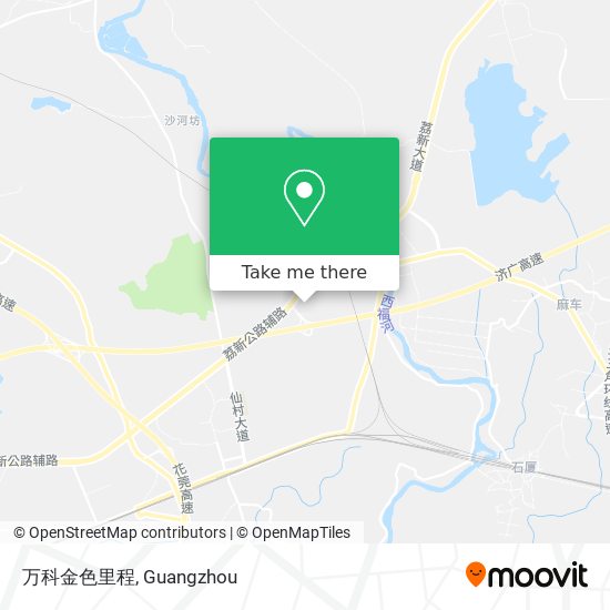 万科金色里程 map