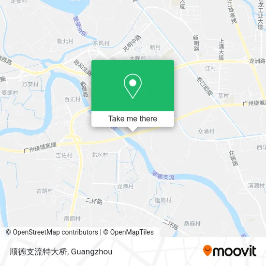 顺德支流特大桥 map