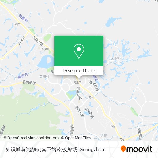 知识城南(地铁何棠下站)公交站场 map