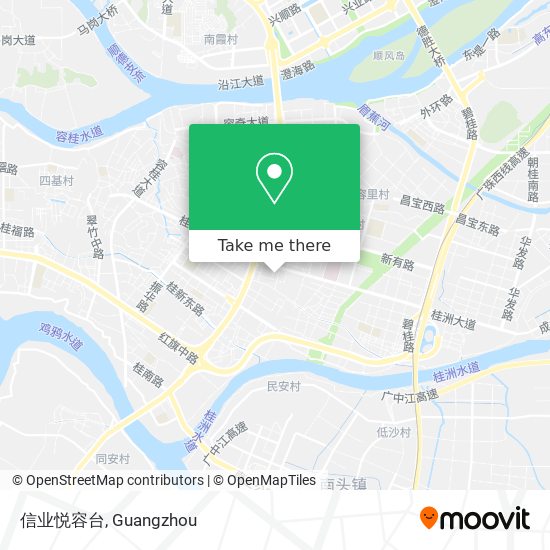 信业悦容台 map