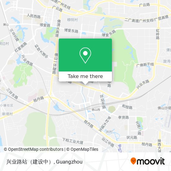 兴业路站（建设中） map