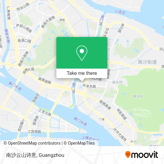 南沙云山诗意 map