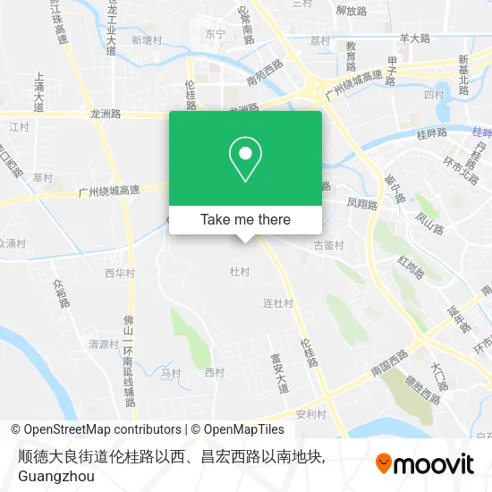 顺德大良街道伦桂路以西、昌宏西路以南地块 map