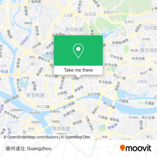 藥州遺址 map