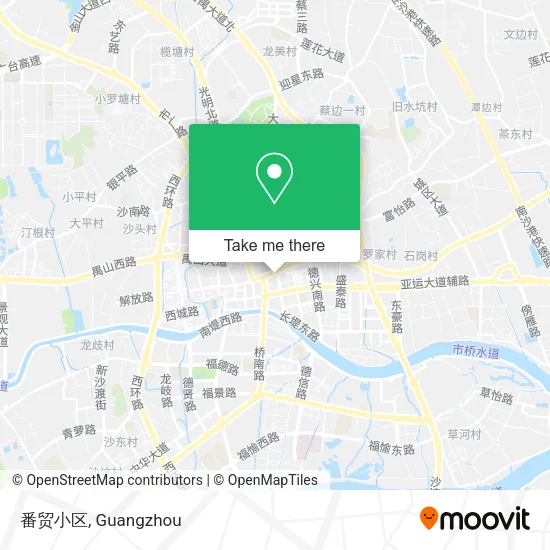 番贸小区 map