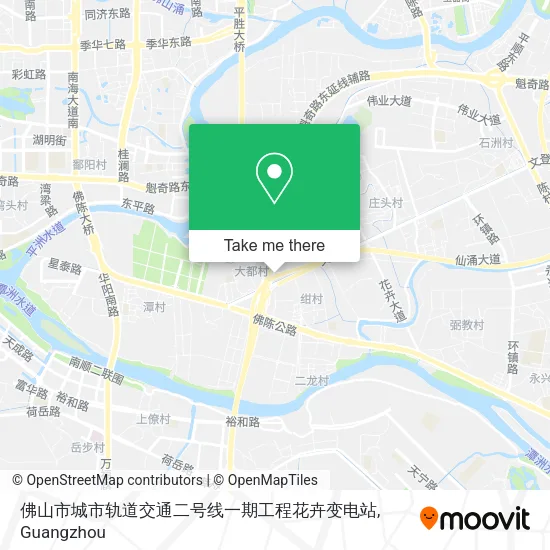 佛山市城市轨道交通二号线一期工程花卉变电站 map