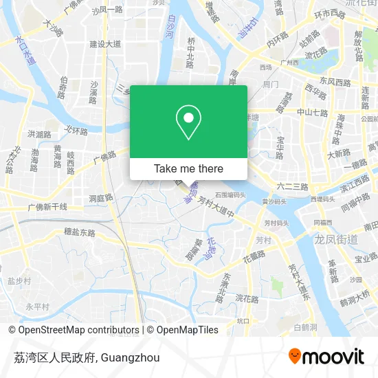 荔湾区人民政府 map