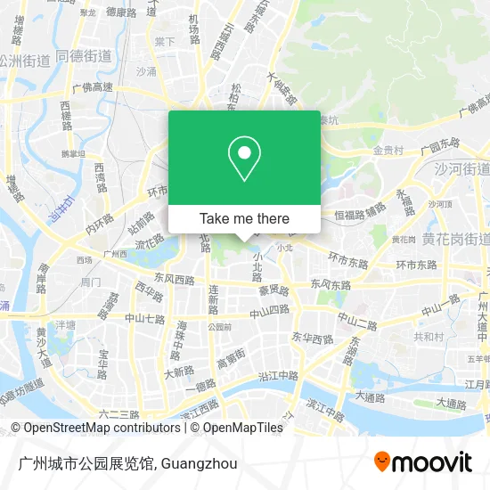 广州城市公园展览馆 map