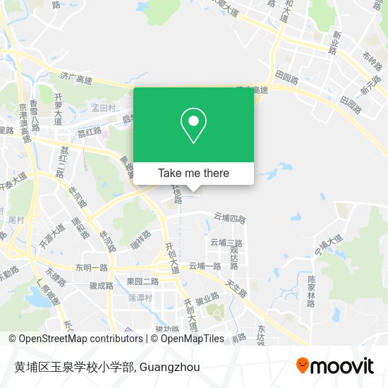 黄埔区玉泉学校小学部 map
