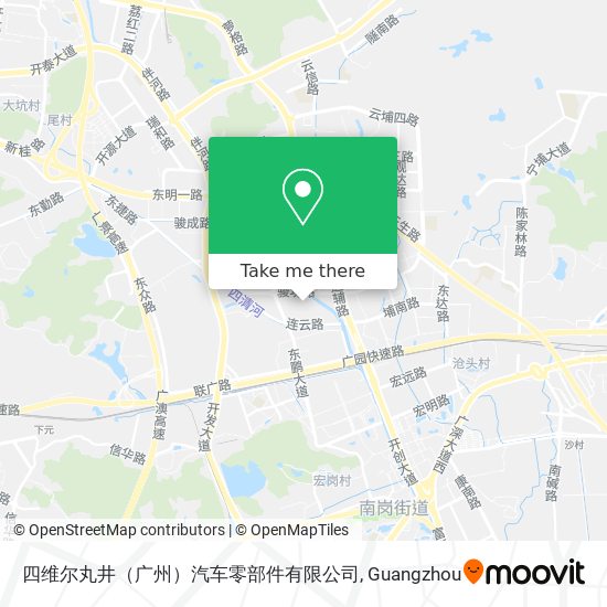 四维尔丸井（广州）汽车零部件有限公司 map