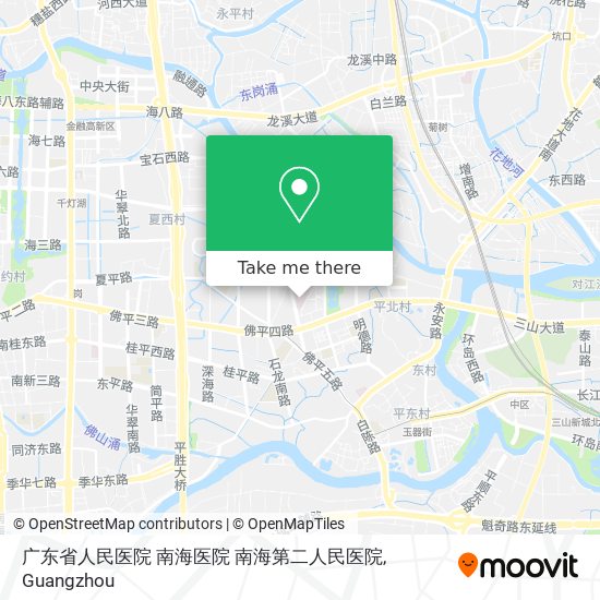 广东省人民医院 南海医院 南海第二人民医院 map