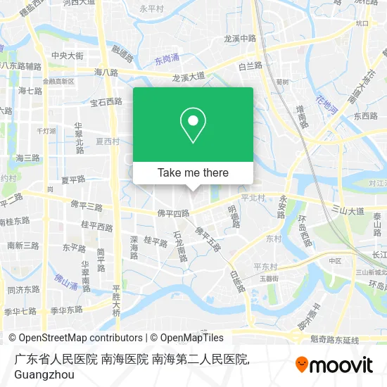 广东省人民医院 南海医院 南海第二人民医院 map