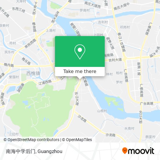 南海中学后门 map