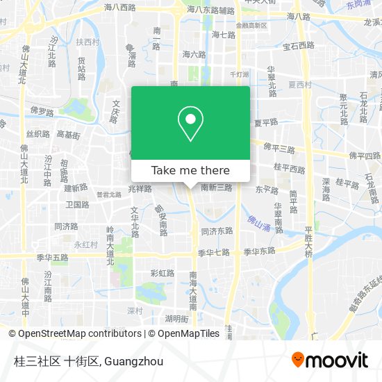 桂三社区 十街区 map