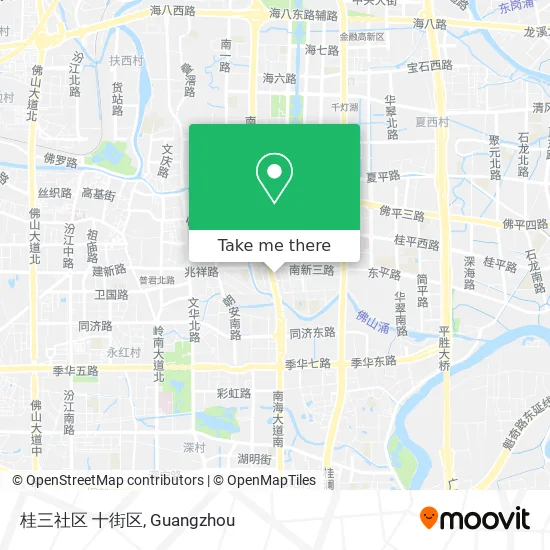 桂三社区 十街区 map