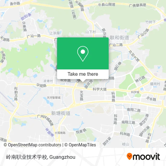 岭南职业技术学校 map