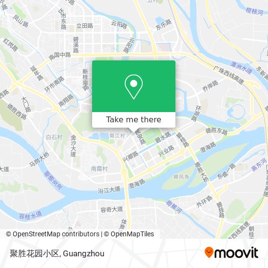 聚胜花园小区 map