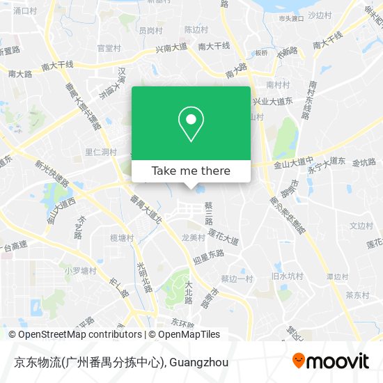 京东物流(广州番禺分拣中心) map